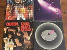 4x QUEEN VINYL / LPs: DEBUT, SHEER HEART ATTACK, JAZZ, & LIVE MAGIC