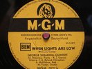 George Shearing-Quintett 78 RPM / When The Light Are Low & Lullaby..(076-0620-P)