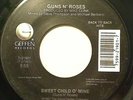 GUNS N' ROSES - Sweet Child O' Mine/Welcome To The Jungle NM 1988 Rock Vinyl 45