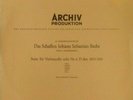 DGG ARCHIV APM 14 061 *TEST PRESSING* BACH CELLO SUITE #6 *ENRICO MAINARDI NM/NM