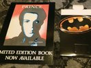 PRINCE by Controversy 1990 Book UK Store Display Ad + 1989 BATMAN OST Standup