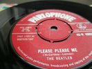 The Beatles Please Please Me Rare 1963 1st Press 45 Red Parlophone Label v/g