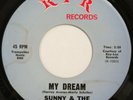 SUNNY & SUNLINERS My Dream / Hip Huggin Mini RPR 45 sweet soul funk VG+ HEAR