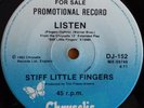 Stiff Little Fingers - Listen / Listen. Promo 1982  Aussie 7