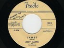 '59 Midwest Rockabilly/White DooWop JERRY MARTIN Janet/Lovely One FREDLO M- HEAR