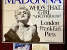 MADONNA TRUE BLUE CLEAR VINYL & MASSIVE WHO'S THAT GIRL TOUR PROMO POSTER RECORD
