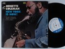 ORNETTE COLEMAN New York Is Now  BLUE NOTE LP VG+ unipak ^