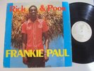 FRANKIE PAUL Rich & Poor CLASSIC UK Killer  80's Roots Reggae LP HEAR