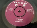 KEITH AND ENID Sacred Vow / My dreams UK ORIGINAL Dice CC 14 VG+
