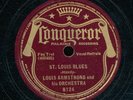 78tk--CONQUEROR 9124-Louis Armstrong-(St. Louis Blues/Basin Street Blues)