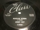 BOBBY DAY on CLASS #229 - ROCK-IN ROBIN + OVER AND OVER VG++ plays beautiful