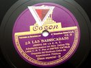 HIJOS DEL PUEBLO ¡¡A LAS BARRICADAS  spanish civil war spain 1936 odeon 78 rpm