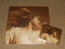 taylor swift fearless taylors version 3x gold vinyl  & autographed cd new sealed