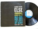 Cannonball Adderley - Somethin' Else. BLP 1595 VG/ G. US Mono  RVG Ear  Vinyl LP