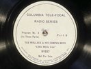 78 RPM - Ted Wallace Campus Boys, Columbia Tele-Focal 91937, E Jazz - Radio