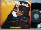 DAVID BOWIE 45 & PIC SLEEVE + RARE PROMO INSERT SHEET / Up The Hill Backwards