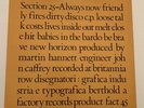 SECTION 25 ALWAYS NOW 2010 US Limited 180gm Drastic Plastic Record DPRLP 06