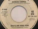 Northern Soul Promo 45/ Barbara Cooper 