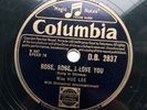 Miss Hue Lee Rose Rose I Love You 78rpm Shellac Record 1951 *RARE* Chinese