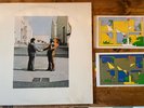 PINK FLOYD Wish You Were Here 1975 vinyl LP WITH Original PROMO STICKERS EXLNT