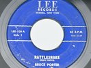HEAR Bruce Porter Rattlesnake/Just Because LEE 100 BUFFALO NY ROCKABILLY