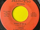 Northern Soul 45-J.J Barnes-Please Let Me In-Ric-Tic 70s Reissue