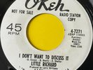 Northern Soul 45-Little Richard-I Don't Want To Discuss It-Okeh Demo 70s Reissue