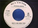 Barbara Cooper - Northern Soul Promo - What's One More Tear -NM VINYL & EX AUDIO