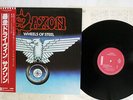 SAXON WHEELS OF STEEL CARRERE P-10870G JAPAN OBI VINYL LP