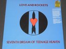 LOVE AND ROCKETS seventh dream USA LP new BLUE VINYL limited #1370/1500 bauhaus