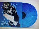 MYLENE FARMER PLUS GRANDIR double vinyl  BLEU  marbré  tirage limité et numéroté
