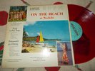 GENOA KEAWE AND HER HAWAIIANS 49TH STATE LP RED VINYL ON THE BEACH AT WAIKIKI M-