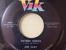 ROCKABILLY TWO SIDER - JOE CLAY - DUCK TAIL  /  SIXTEEN CHICKS - HEAR 1956 VIK