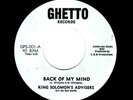 LOW RIDER/SOUL/FUNK-KING SOLOMON'S ADVISERS-BACK OF MY MIND/THE TIGHT ROPE-GHETT