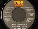 NEW EXPERIENCE: it doesn't seem so long ago / soul music ARIOLA AMERICA 7