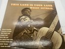 WOODY GUTHRIE rare LP: THIS LAND IS YOUR LAND [blue Folkways labels]