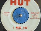 R&B/JUMP BLUES 45 - Charlie Huff/Jay Franks - Baby Baby Baby - Hut - LISTEN