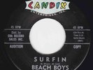 Beach Boys - Surfin’ / Luau 45 Candix 301 Audition Copy DJ Promo 1962 RARE VG++