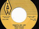 GINO PARKS 45RPM '61 TAMLA THAT'S NO LIE EARLY & RARE MOTOWN VOCAL M- VINYL