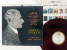 SAMSON FRANCOIS RAVEL PIANO CONCERTO ANGEL AA-7293 JAPAN FLIPBACK COVER RED LP