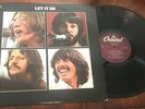THE BEATLES Let It Be 1979 Capitol Records LP With Poster Included VG+