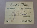 Wagner Tannhauser Bacchanale Fritz Reiner SIGNED #d 78 RPM 1941 Columbia M'works