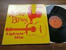 LIGHTNIN SLIM Rooster Blues US Press Blues LP EXCELLO ORANGE Lbl. SIGNED VG+