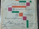 Tres Rare 45t Johnny Hallyday Hommage De L'éditeur Olympia 21 Septembre 1961