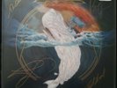 SIGNED Mastodon - Leviathan ROYAL BLUE WITH BONE WHITE PINWHEELS SPLATTER VINYL