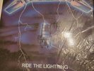 Rare white Label Metallica Ride The Lightning Elektra Megaforce 1984 LP Vinyl