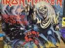 Iron Maiden Number of the Beast Vinyl Record Used