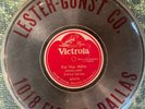 Vintage  record duster brush  VICTROLA Enrico Caruso Records  circa 1920 78 rpm