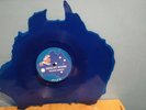 Men At Work Down Under Australia Shaped blue Vinyl Picture  Disc