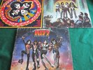 THREE (3) KISS ALBUMS (ROCK AND ROLL OVER-LOVE GUN-DESTROYER)
